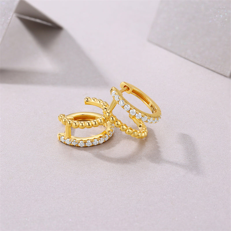 Timeless Geometric Moissanite Earrings for Women