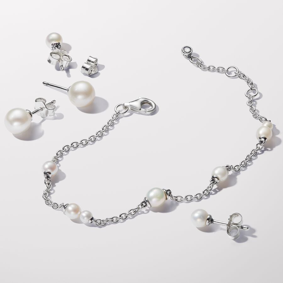 Treated Freshwater Cultured Pearl 4.5mm Stud Earrings