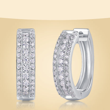 Trendy Round Cut Moissanite Earrings for Everyday Wear