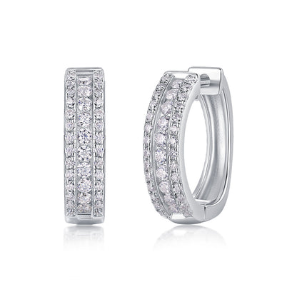 Trendy Round Cut Moissanite Earrings for Everyday Wear