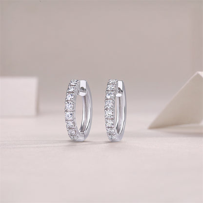 Trendy Round Moissanite Earrings for Women