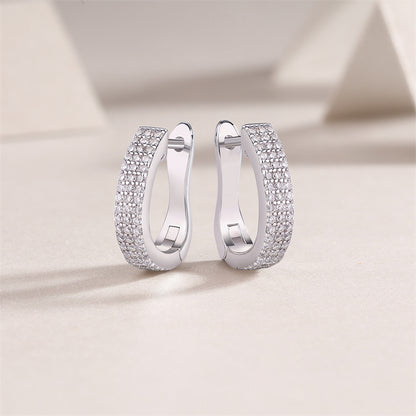 Trendy Round Moissanite Earrings for Women