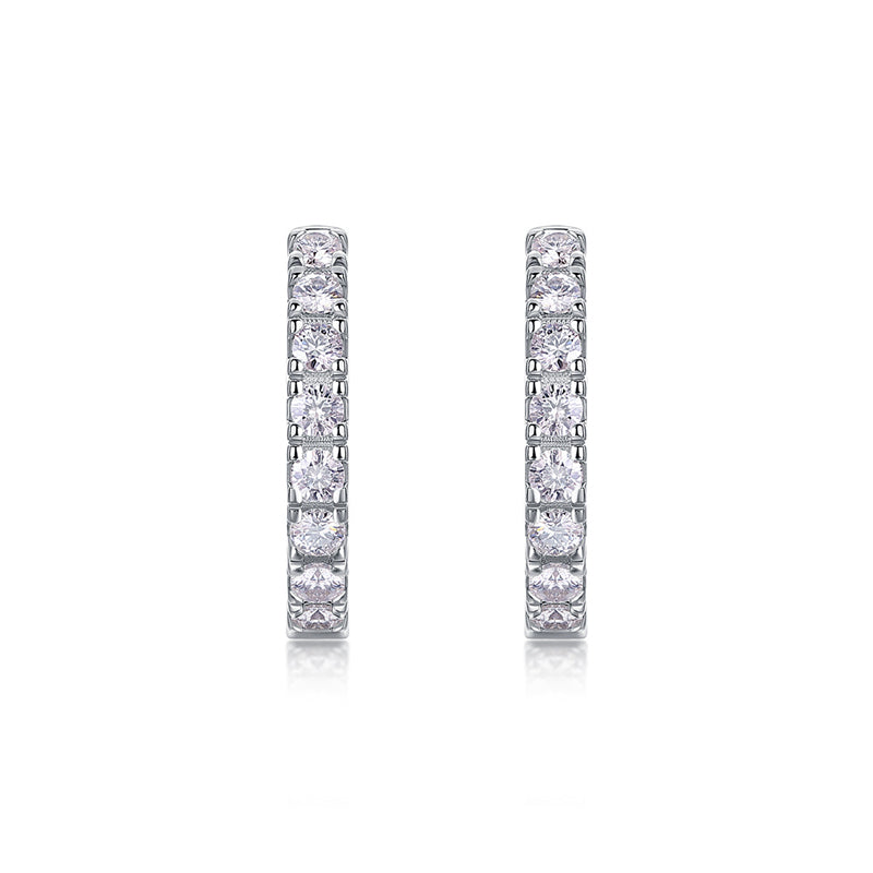 Trendy Round Moissanite Earrings for Women
