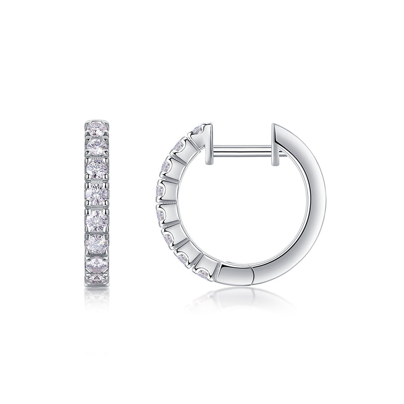 Trendy Round Moissanite Earrings for Women