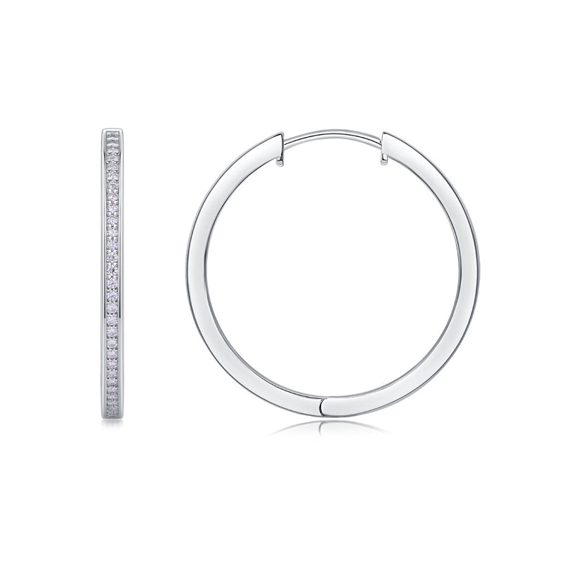 Trendy Round Moissanite Earrings for Women