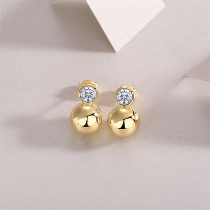 Trendy Sterling Silver Moissanite Earrings for Women