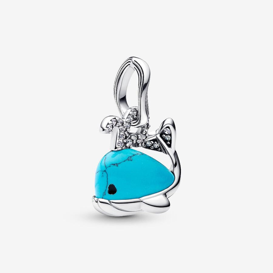 Sterling Silver Whale Dangle Charm