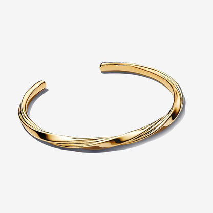 Gold Plated Stackable Twist Bangle