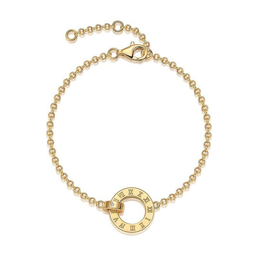 Unisex Geometric Sterling Silver Bracelet with Moissanite