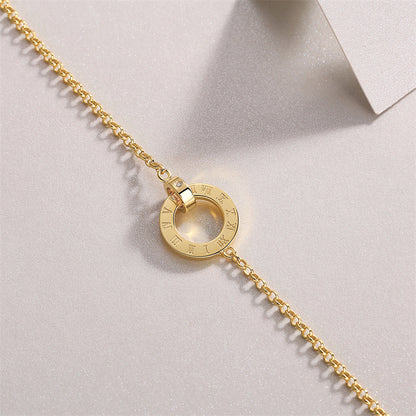 Unisex Geometric Sterling Silver Bracelet with Moissanite