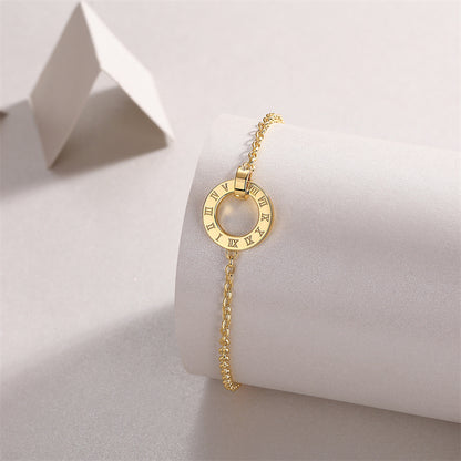 Unisex Geometric Sterling Silver Bracelet with Moissanite