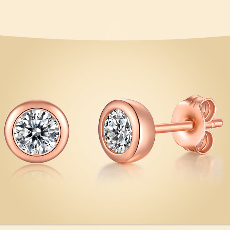 Versatile Round Moissanite Bubble Earrings for Modern Women