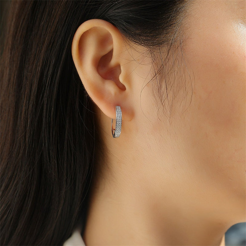 Versatile Round Moissanite Earrings for Women