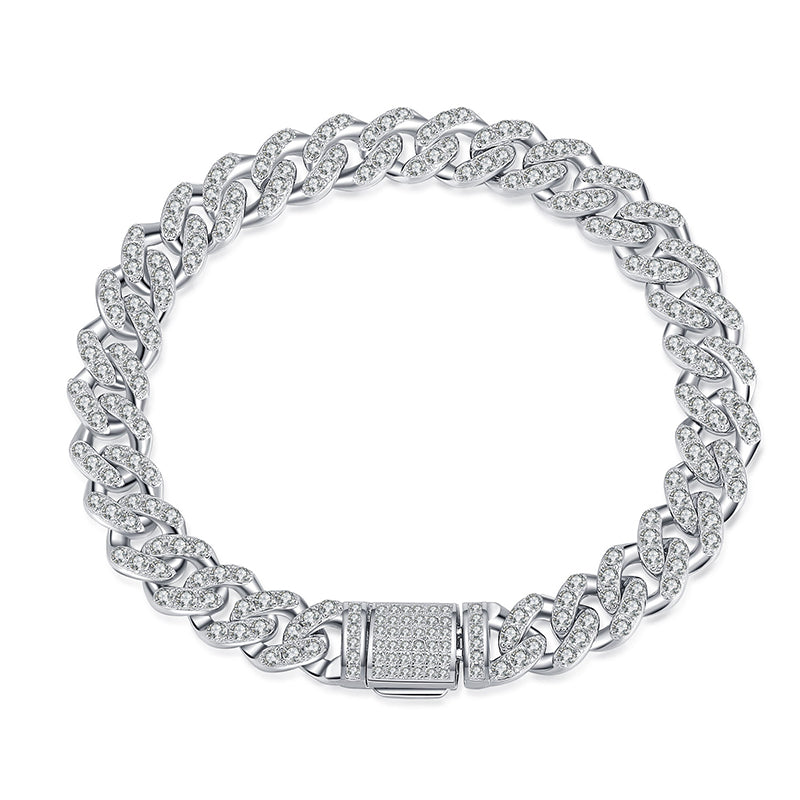 Viral Meteor Shower Star Bracelet in 925 Silver with 4.31-5.75ct Moissanite | 5-Layer Rhodium Plating | Adjustable Sizes 15.5-20cm