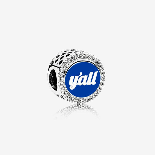 Y'all Sparkle Silver Charm