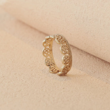 Women's Rose Gold Statement Ring