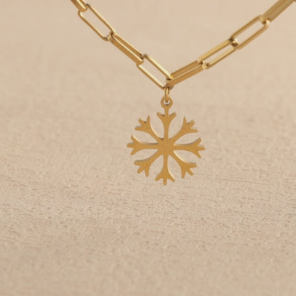 Unique Snowflake Pendant Necklace