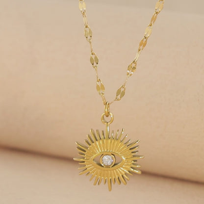 Sliver Stainless Steel Lip Necklace with Multi-layered Design