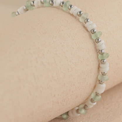Green Stone and Shell Jewelry for Women