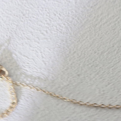 Copper O-Chain Necklace with Black Natural Stone and Pearl Beads