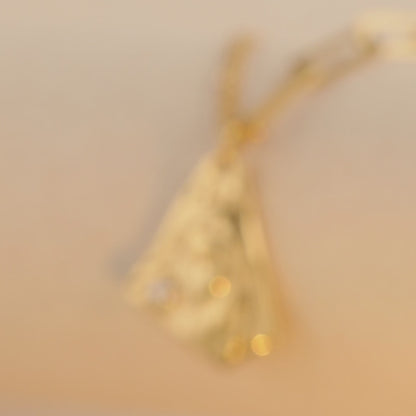 Unique Gold Stainless Steel Irregular Polygon Pendant Chain