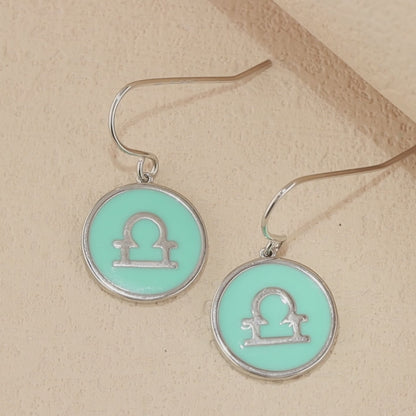 Contemporary Circular Pendant Earrings
